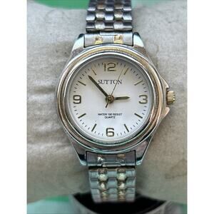 Sutton Two Tone Women’s Stretch Band Quartz Watch